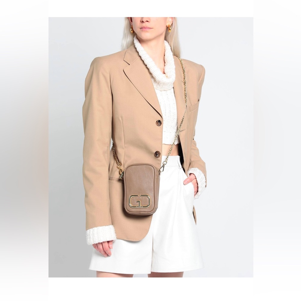 Gio Cellini Milano Camel Leather Crossbody Bag